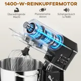 Küchenmaschine Knetmaschine mit 7L Edelstahlschüssel,  Kippkopf – Bild 5