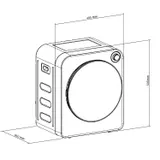 Mini Wäschetrockner Kompakt 3kg Elektrisch Camping Wohnung 5 Programme 830W – Bild 15