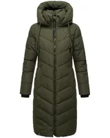 Navahoo Damen Winterjacke Steppjacke Winter Jacke lang warm Mantel Parker B982 – Bild 2