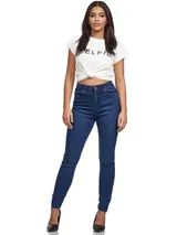 Tazzio Jeans Damen High Waist Skinny Fit Jeanshose Stretch Denim Hose – Bild 2
