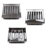 Edelstahl Gasbräter Gasgrill Gastrobräter Tischgrill 3 Flammen mit Grillrost – Bild 7