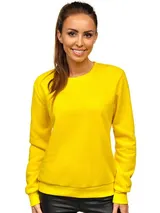 Sweatshirt Langarmshirt Pullover Pulli Unifarben Classic Sport Damen BOLF Basic – Bild 3