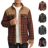 Indicode Herren Übergangsjacke INHolz-Hemd Jacke Holzfällerhemd Teddyfutter – Bild 7