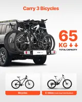 VEVOR Fahrradträger 3 Fahrräder Faltbarer Anhängerkupplungs-Fahrradträger – Bild 2
