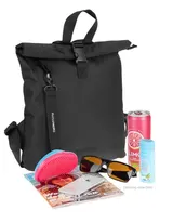 Rucksack klein Damen Handtaschenrucksack Damenrucksack Mila 4293 Schwarz + Etui – Bild 3