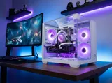 VENOM White Gaming PC bis RTX 5060/ 128 GB RAM, 10-Core, Wasserkühlung, WLAN/BT – Bild 2