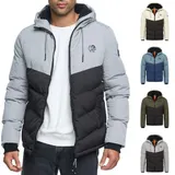 Indicode Herren Winterjacke INAgiotis-Herrenjacke Steppjacke Kapuze Jacke Männer – Bild 7