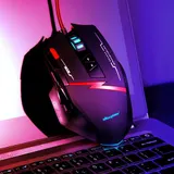 Gaming Maus Optische 8 Tasten 2500DPI MSDS 7 Farbe Gamer Mouse USB PC Computer – Bild 12
