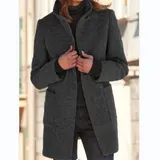 Damen Wollmantel Winterjacke Wolloptik Parka Dufflecoat Lady Mantel Coat Top – Bild 1