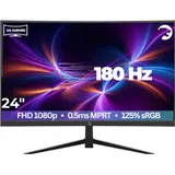 GAMEPOWER T40 24 Zoll Curved Monitor Gaming FullHD 180hz 0,5ms HDMI Lautsprecher – Bild 1