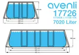 Pool 400x200x100cm  Komplettset Frame Gartenpool Aufstellpool Leiter Filterpumpe – Bild 12