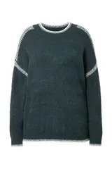 Studio Untold Damen große Größen Pullover oversized Ziernähte 840690 – Bild 5
