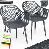tillvex® Gartenstühle Wetterfest Gartensessel Set Gartenstuhl Gartenmöbel Balkon – Bild 1