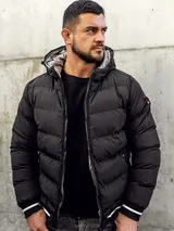 Parka Winterjacke Jacke Mantel Wärmejacke Casual Winter Herren Mix BOLF Kapuze – Bild 1