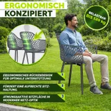 tillvex® Gartenstühle Wetterfest Gartensessel Set Gartenstuhl Gartenmöbel Balkon – Bild 8