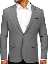Sakko Herrensakko Sweatjacke Anzug Klassische Basic Casual Herren BOLF Unifarben – Bild 1