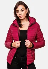 Marikoo Samtpfote Damen Jacke Steppjacke Frühling Übergangsjacke gesteppt Kapuze – Bild 20