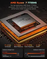 4K Mini Game PC AMD Ryzen 7 7735HS 16GB LPDDR5 512GB SSD WIFI 6  Windows 11 Pro – Bild 2