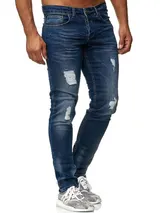 TAZZIO Jeans Slim Fit Herren Jeanshose Stretch Designer Hose Destroyed Denim – Bild 1