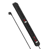 Steckdosenleiste Mehrfachstecker Mehrfachsteckdose 10-fach Steckdose Max. 3680W – Bild 6