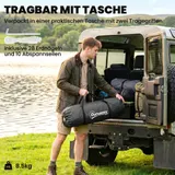 Outsunny Tunnelzelt Campingzelt für 4 Personen mit 2 Schlafzimmern Wohnbereich – Bild 8