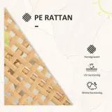 3er Set Rattan Gartenmöbel-Set, Gartengarnitur mit 2 Gartenstühle Refurbished – Bild 7