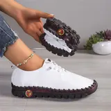 Damensneaker Sportschuhe Sneaker Freizeit Lederschuhe Turnschuhe Bequeme Schuhe – Bild 3