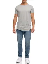 Indicode Herren T-Shirt Willbur-Herrenshirt Sommershirt Rundhalsausschnitt Shirt – Bild 5