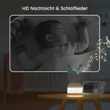 2K3MP 5 Zoll Babyphone mit 2 Kamera H.264 10mNachtsichtgerät Geräuschüberwachung – Bild 3