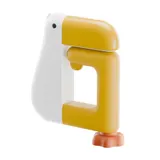 Handtasche Aufhänger abnehmbar Entenform Tisch Haken rutschfest ABS Schreibtisc – Bild 4