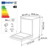 Spülmaschine 60cm Geschirrspüler LED Freistehend 14 Maßgedecke 7 Programme – Bild 9