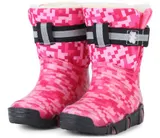 LADEHEID Gefütterte Schneeschuhe Kinder Jungen Mädchen Stiefel PVC 21-35 – Bild 5