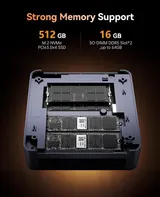 NIPOGI Mini Game PC AMD Ryzen 7 8745HS 16GB DDR5 512GB SSD WiFi 6 Windows 11 Pro – Bild 4