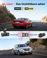 REDTIGER 4K Dashcam vorne und hinten mit STARVIS 2 Hardwire-Kit – Bild 2