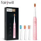 Fairywill 507 USB Elektrische Schallzahnbürste 5 Modi 4 Weiche Ersatzköpfe Timer – Bild 1