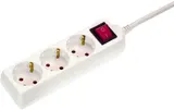 Steckdosenleiste 3fach 5fach 6fach Mehrfachsteckdose Schalter 1.4m Kabel IP20 – Bild 1