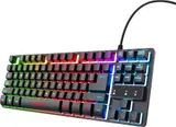 Trust Gaming Tastatur RGB LED Beleuchtung USB QWERTZ DE-Layout Keyboard – Bild 1