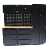 Werkstatt Schranksystem 9-teilig Werkstattwand Werkstattschrank Werktisch 57064 – Bild 2
