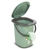 Toiletteneimer Reisetoilette Eimertoilette Toilette  Campingtoilette 19L Grün – Bild 3