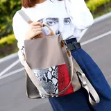 Damen Rucksack Tasche Lederoptik Diebstahlsicher Tagesrucksack Schultertasche – Bild 7