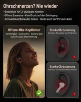 Kabellos Open Ear Ohrhörer mit Ohrbügel 3D Sound TWS Bluetooth Sportkopfhörer – Bild 3