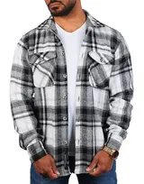 Herren Karo Flanellhemd Carisma Holzfäller Hemd warm kariert regular fit 8615 – Bild 1