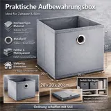 Faltbox 4er Set Aufbewahrungsbox Faltkiste Box Regalbox Staubox faltbar 20x20x20 – Bild 4