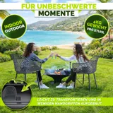 tillvex® Gartenstühle Wetterfest Gartensessel Set Gartenstuhl Gartenmöbel Balkon – Bild 7