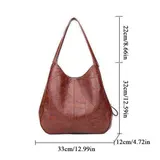 Damen Tasche Leder Crossbody Schultertasche Umhängetasche Handtasche Shopper Bag – Bild 12