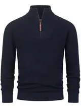 Indicode Herren Strickpullover INYassip-Pullover Herrenpulli Stehkragen Cardigan – Bild 2