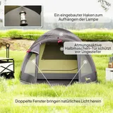Campingzelt für 2 Personen leicht UV 50+ Tunnelzelt mit Vordach Seitentür – Bild 8