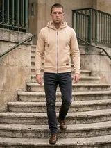 Sweatjacke Herren Zipper Kapuzenpullover Hoodie Pullover Männer Zip RS-1006 – Bild 2