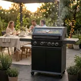 BBQ Gasgrill Savannah Grillwagen 4 Hauptbrenner 1 Seitenbrenner - Sehr Gut – Bild 2