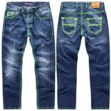 Rock Creek Herren Jeans Hosen Comfort Fit dicke Naht Denim Blau Herrenjeans M70 – Bild 1